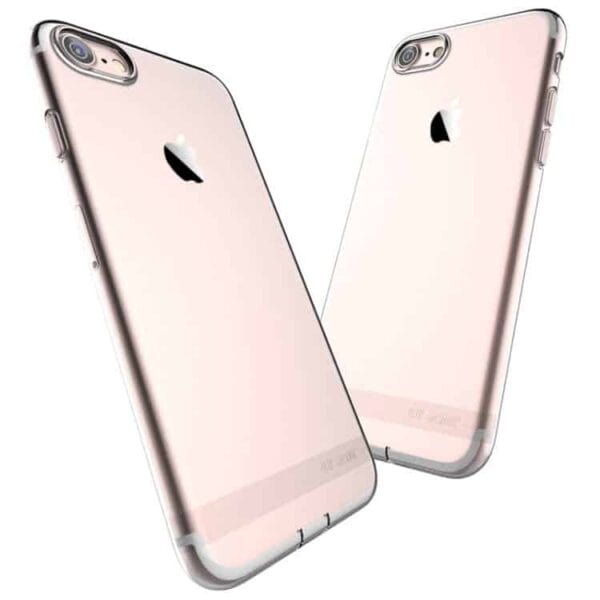 Iphone 7 - Usams Seriens Gennemsigtig Tpu Etui - Rosa Guld