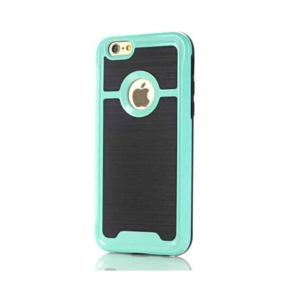 Iphone 7 - Børstet Pc + Tpu Beskyttende Hybrid Cover - Grøn