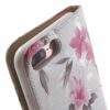 Iphone 7 Plus - Friske Blomster Pung Pu Læder Stand Etui - Hvid