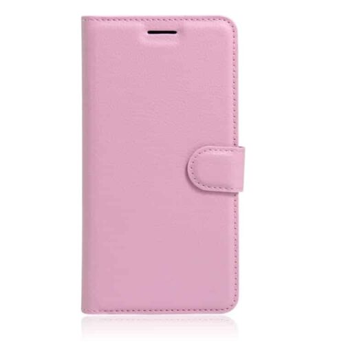 Iphone 7 Plus - Litchi Pu Læder Cover Med Pung - Pink