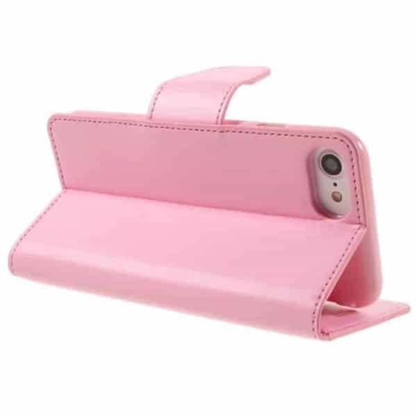 Iphone 7 - Mercury Goospery Sonata Diary Pu Læder Cover Med Kortslots - Pink