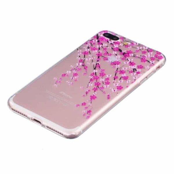 Iphone 7 Plus - Tyndt Tpu Etui - Vintersøde Blomster