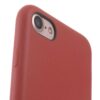 Iphone 8 - Kunstlæder Textil Gummi Cover Med Dobbeltsidet Mat Overflade - Rød