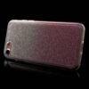 Iphone 8 - Gummi Cover Med Gradient Funklende Pulver - Rosa