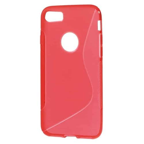Iphone 7 - S Shape Tpu Etui - Rød