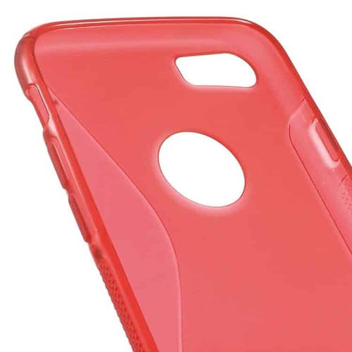 Iphone 7 - S Shape Tpu Etui - Rød