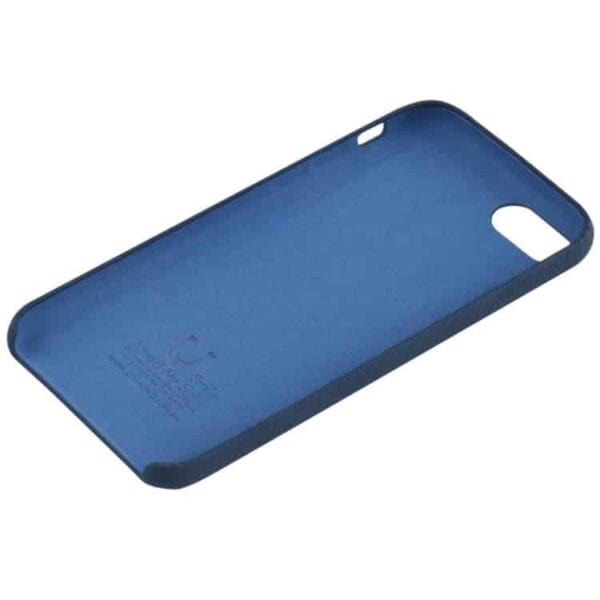 Iphone 7 - Usams Joe Serien Litchi Pu Læder Bagbeklædnings Cover - Blå