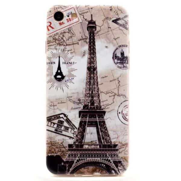 Iphone 7 - Ultra Tynd Tpu Etui - Eiffel Tårn