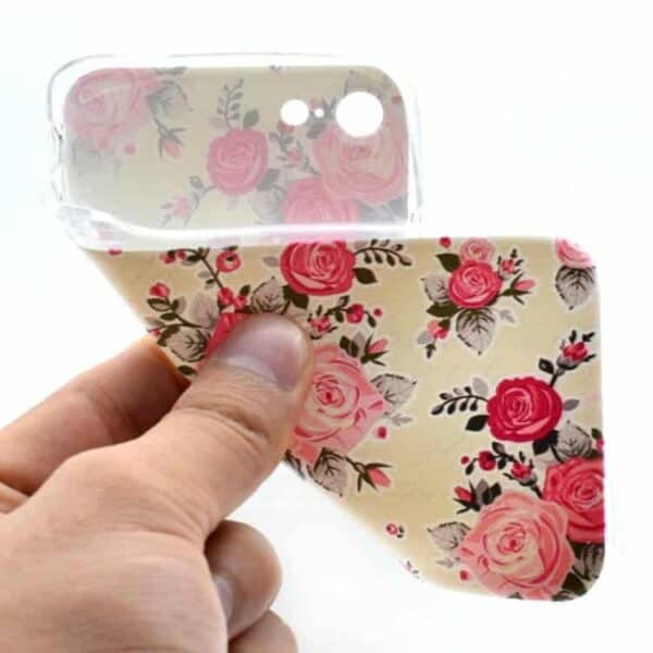 Iphone 7 - Ultra Tynd Tpu Etui - Smukke Blomster