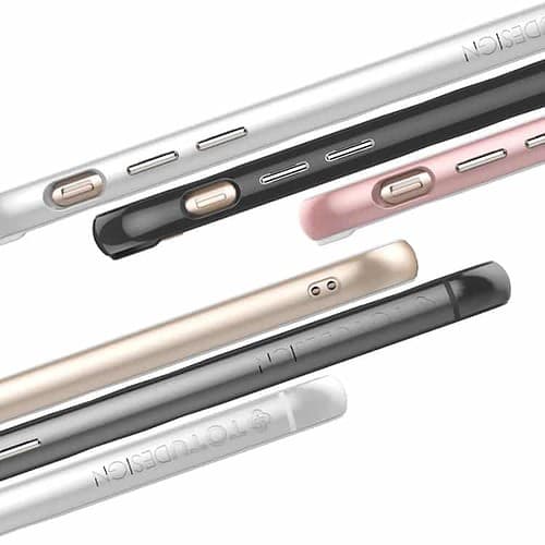 Iphone 7 Plus - Totu Evoque Series Tpu Pc Bumper - Sølv
