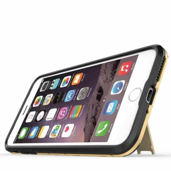 Iphone 7 Plus - Solid Pc Tpu Cover Med Stand - Guld