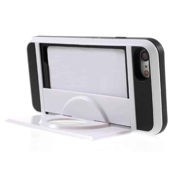 Iphone 7 - Pc Tpu Hybrid Cover Med Stand - Hvid