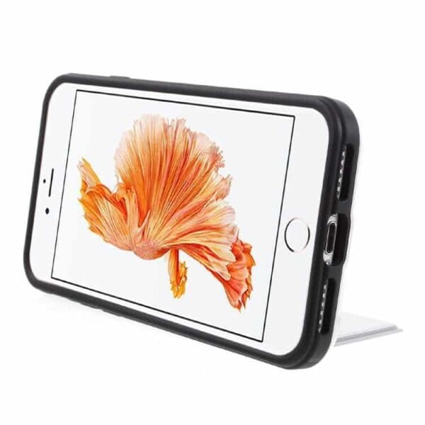 Iphone 7 - Pc Tpu Hybrid Cover Med Stand - Sølv