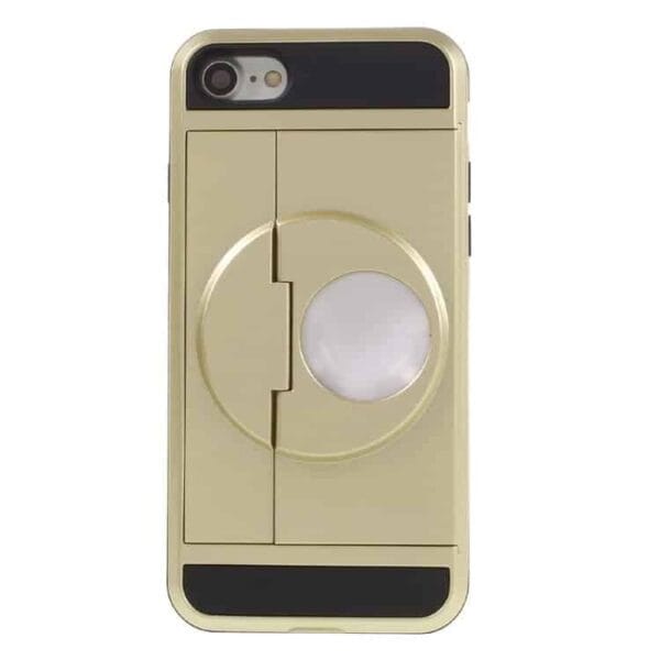 Iphone 7 - Pc Tpu Hybrid Cover Med Stand - Guld