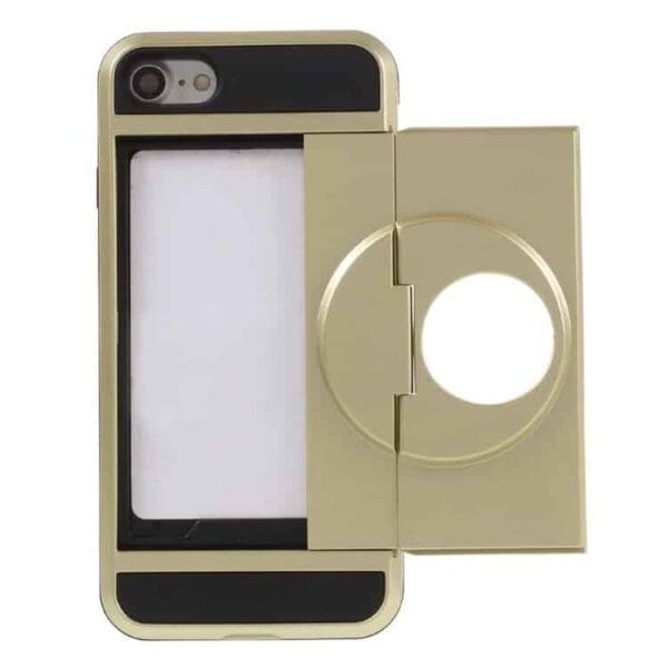 Iphone 7 - Pc Tpu Hybrid Cover Med Stand - Guld