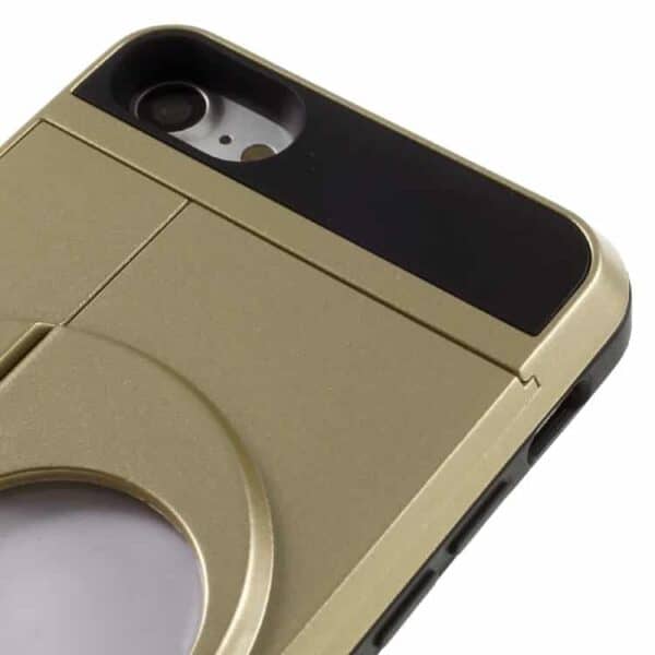 Iphone 7 - Pc Tpu Hybrid Cover Med Stand - Guld