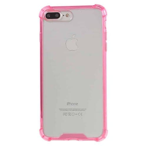 Iphone 7 Plus - Stødsikker Tpu Og Acryl Cover - Pink