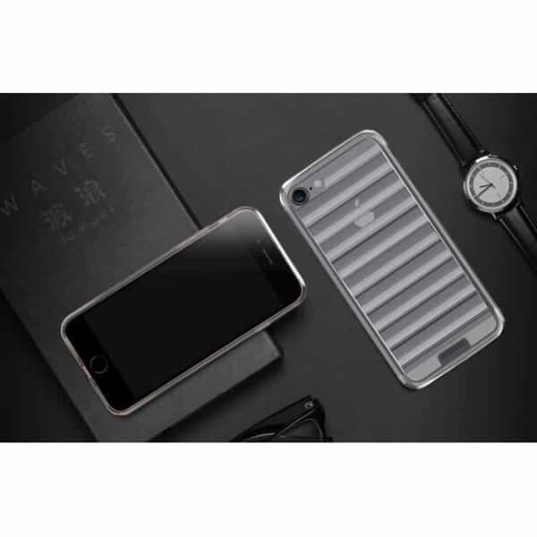 Iphone 7 - Remax Wave Design Tpu Cover - Sølv