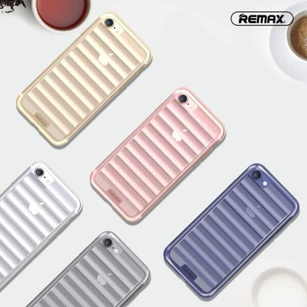 Iphone 7 - Remax Wave Design Tpu Cover - Grå
