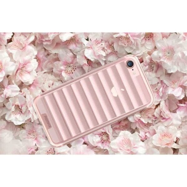 Iphone 7 - Remax Wave Design Tpu Cover - Rosa Guld