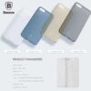 Iphone 7 - Baseus 0.5mm Hard Cover Mat - Transparent Hvid