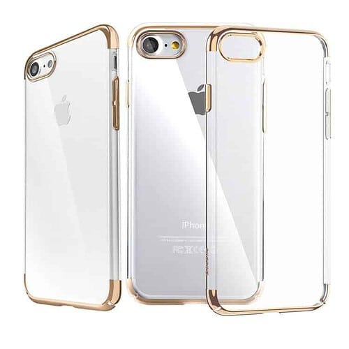 Iphone 7 - Baseus Glitter Series Hard Pc - Guld