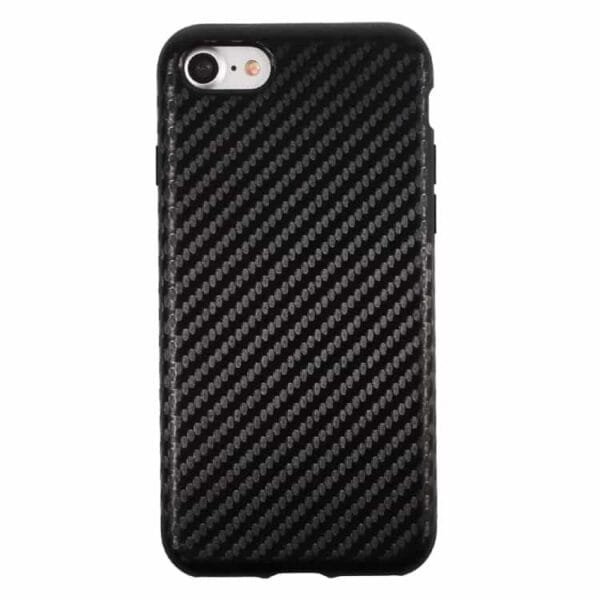 Iphone 7 - Carbon Fiber Texture Pu + Tpu - Sort