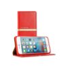 Iphone 8 Plus - Kunstlæder Etui Pung Med Elegant Look - Rød