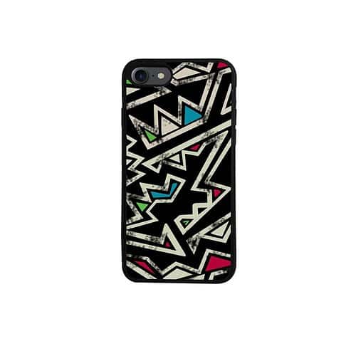 Iphone 8 - Blankt Og Fleksibelt Gummi Cover Med Printet Mønster - Uregelmæssigt Mønster