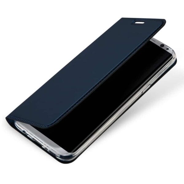 Galaxy S8 Plus - Dux Ducis Skin Pro Series Pu Læder Stand Etui Med Kortslots - Mørkeblå