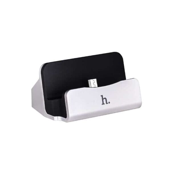 Hoco Cph18 Micro Usb Dock Station Oplader Holder Til Samsung Sony Htc - Sølv