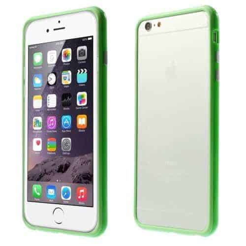 Iphone 6s Plus/6 Plus - Solid Farve Pc Og Tpu Hybrid Bumper Etui - Grøn