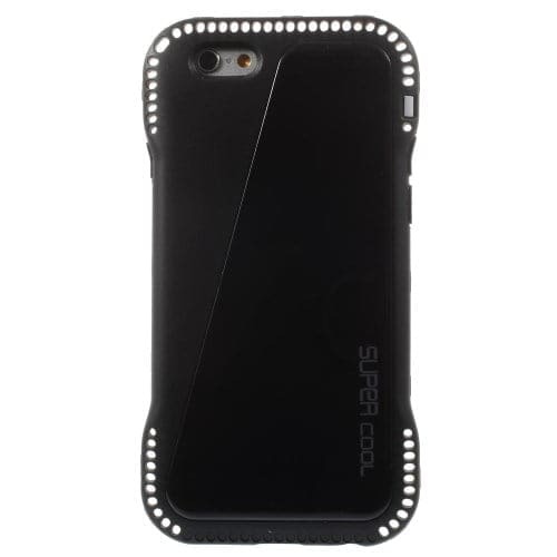 Iphone 6/6s - Spinkelt Talje Plastik Og Tpu Kortholder - Sort