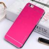 Iphone 6s Plus/6 Plus - Børstet Aluminium Skin Hard Pc Etui - Rosa