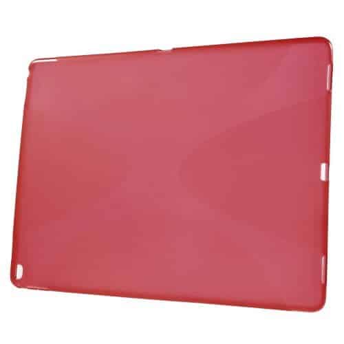 Ipad Pro 12.9 (a1584, A1652) - X-shape Blødt Tpu Etui Cover - Rød