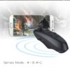 bluetooth remote controller mini wireless gamepad mouse for ios & android vr box - black