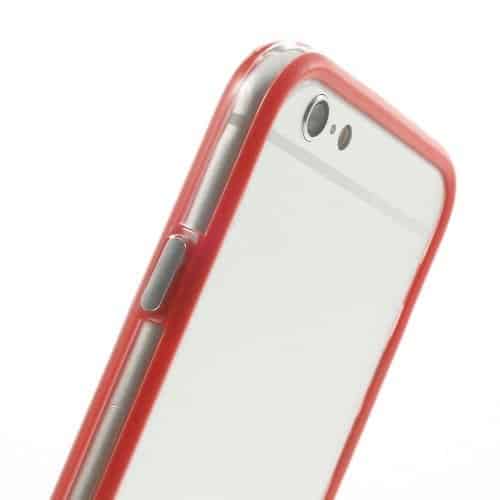 Iphone 6/6s - Pc Og Tpu Hybrid Bumper Etui - Rød