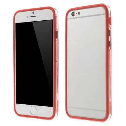 Iphone 6/6s - Pc Og Tpu Hybrid Bumper Etui - Rød