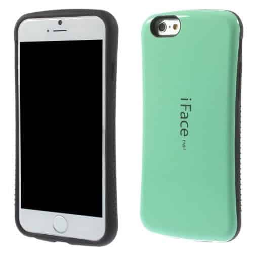 Iphone 6/6s - Superb Iface Blankt Pc Og Tpu Hybrid Cover - Cyan