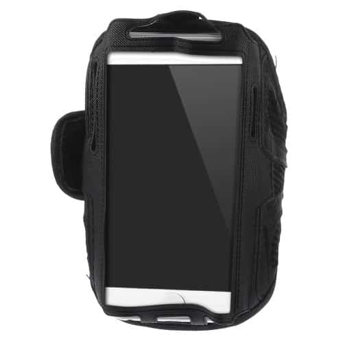 Iphone 6 / 7 / 6s / 7s / Galaxy S5 / S4 / S3 - Svedabsorberende Sportsarmbånd Etui - Sort