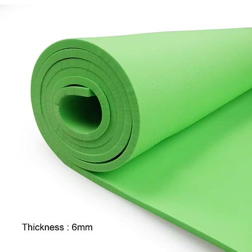 Yogamåtte Grøn 6mm
