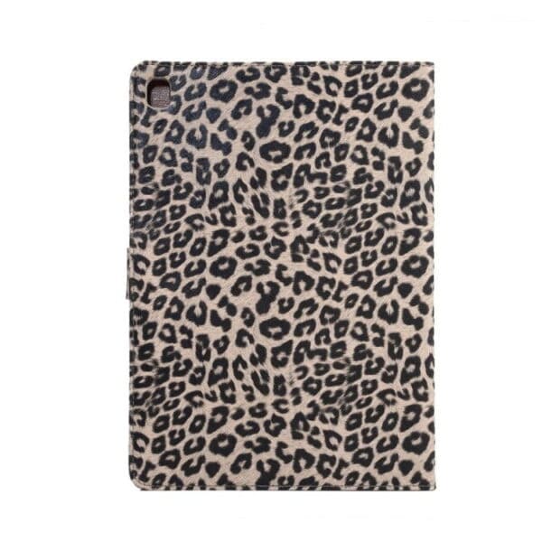 Ipad Pro 9.7 (a1673, A1674, A1675) - Leopard Skin Smart Pu Læder Etui Pung Cover - Grå