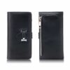 Iphone 7 - Pu Læder Skin Med Tpu Case Og Pung 2 I 1 - Sort