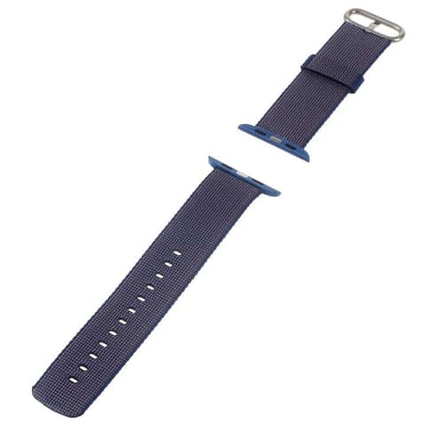 Apple Watch 42mm - 44mm Nylon Spænde Armbånd - Mørkeblå