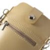 universal pu læder taske etui med skulderrem til samsung sony htc - beige