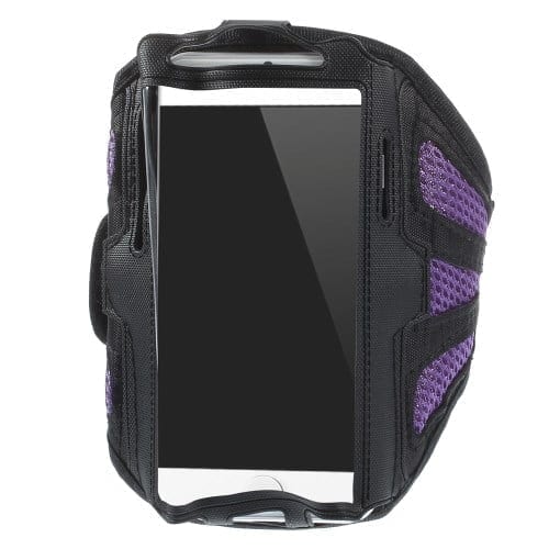 Iphone 6 / 7 / 6s / 7s / Galaxy S5 / S4 / S3 - Svedabsorberende Sportsarmbånd Etui - Lilla