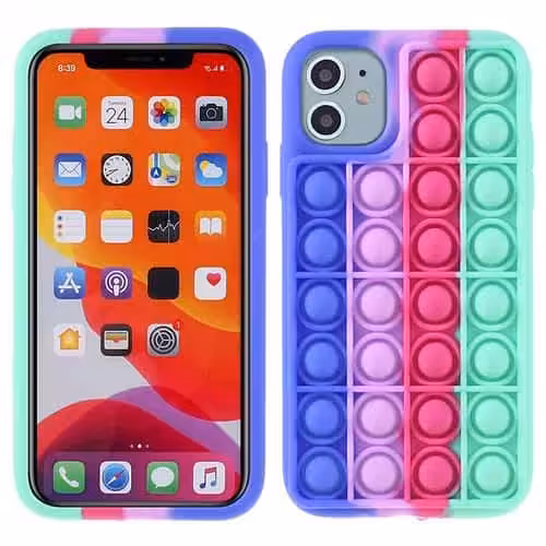Iphone 11 Popit Cover Regnbue