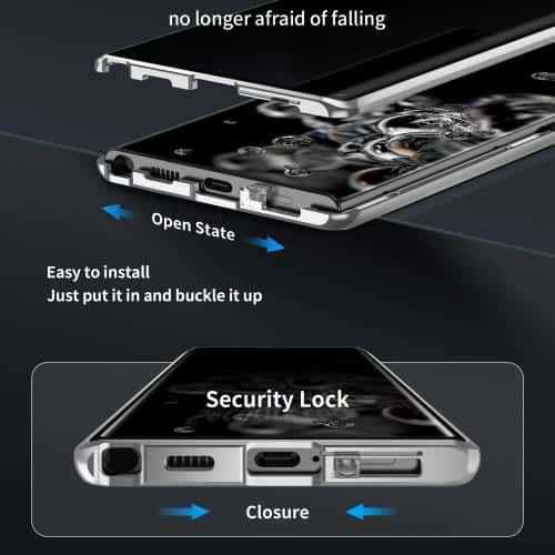 Samsung Galaxy S23 Plus Privacy Perfect Cover - Sølv