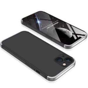Iphone 13 360 Beskyttelsescover Sort/sølv