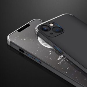 Iphone 13 360 Beskyttelsescover Sort/sølv